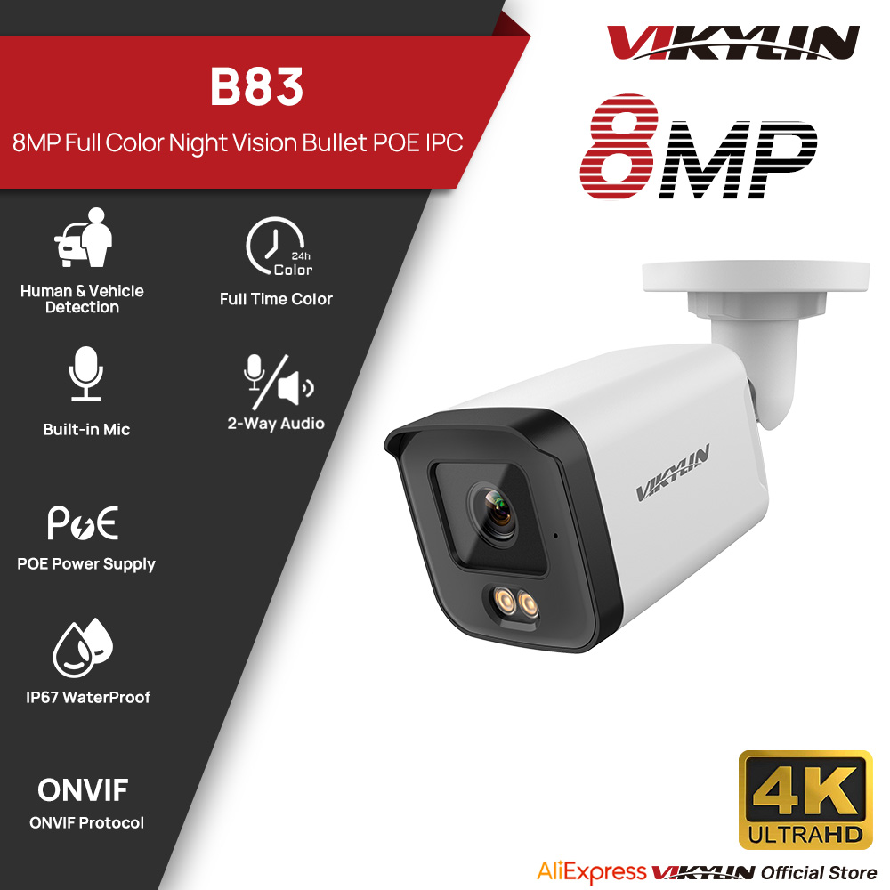 Home Security Service - Telecamera di Sicurezza IP VIKYLIN 8MP