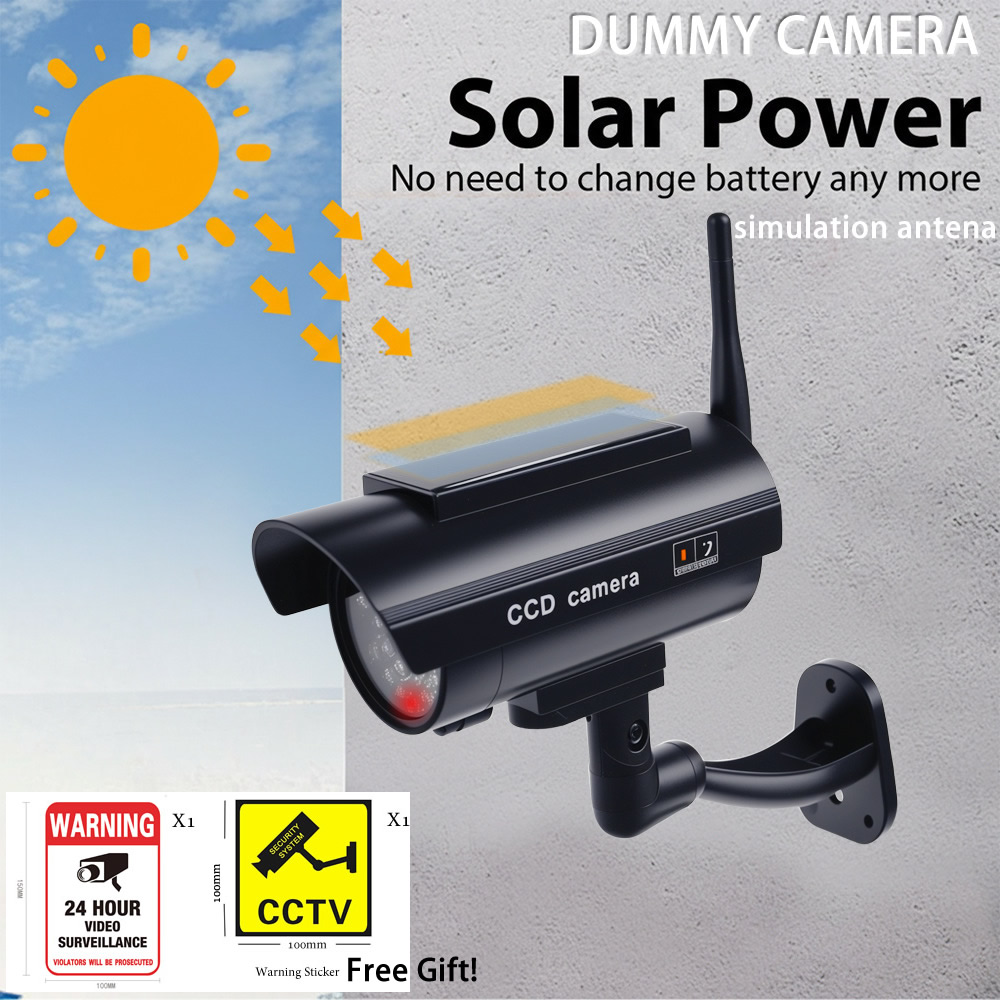 Home Yard Security Cameras - Mini telecamera finta impermeabile ad energia