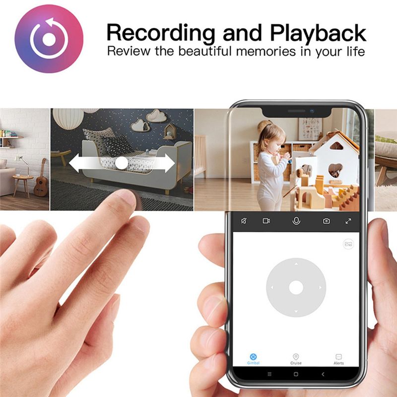 Home Security Camera - Telecamera Wi-Fi Essenziale per Interni Tuya,