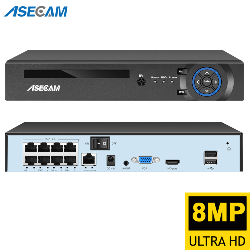 Home Security Camera - Super 8MP POE NVR Videoregistratore Audio