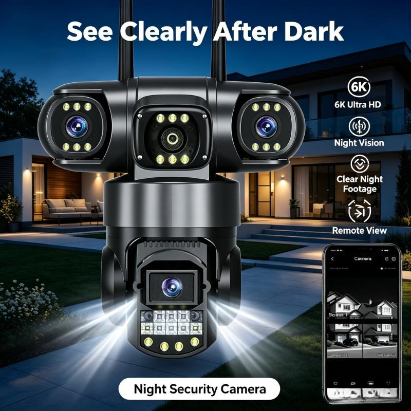 Home Yard Security Cameras - Telecamera di Sorveglianza 4G Wifi a