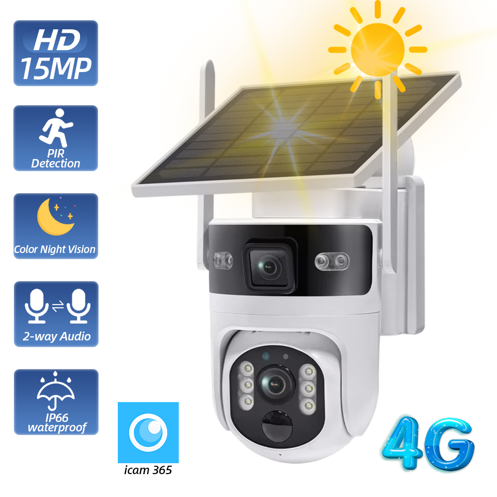 Home Yard Security Cameras - Telecamera di Sicurezza Solare PTZ Wireless