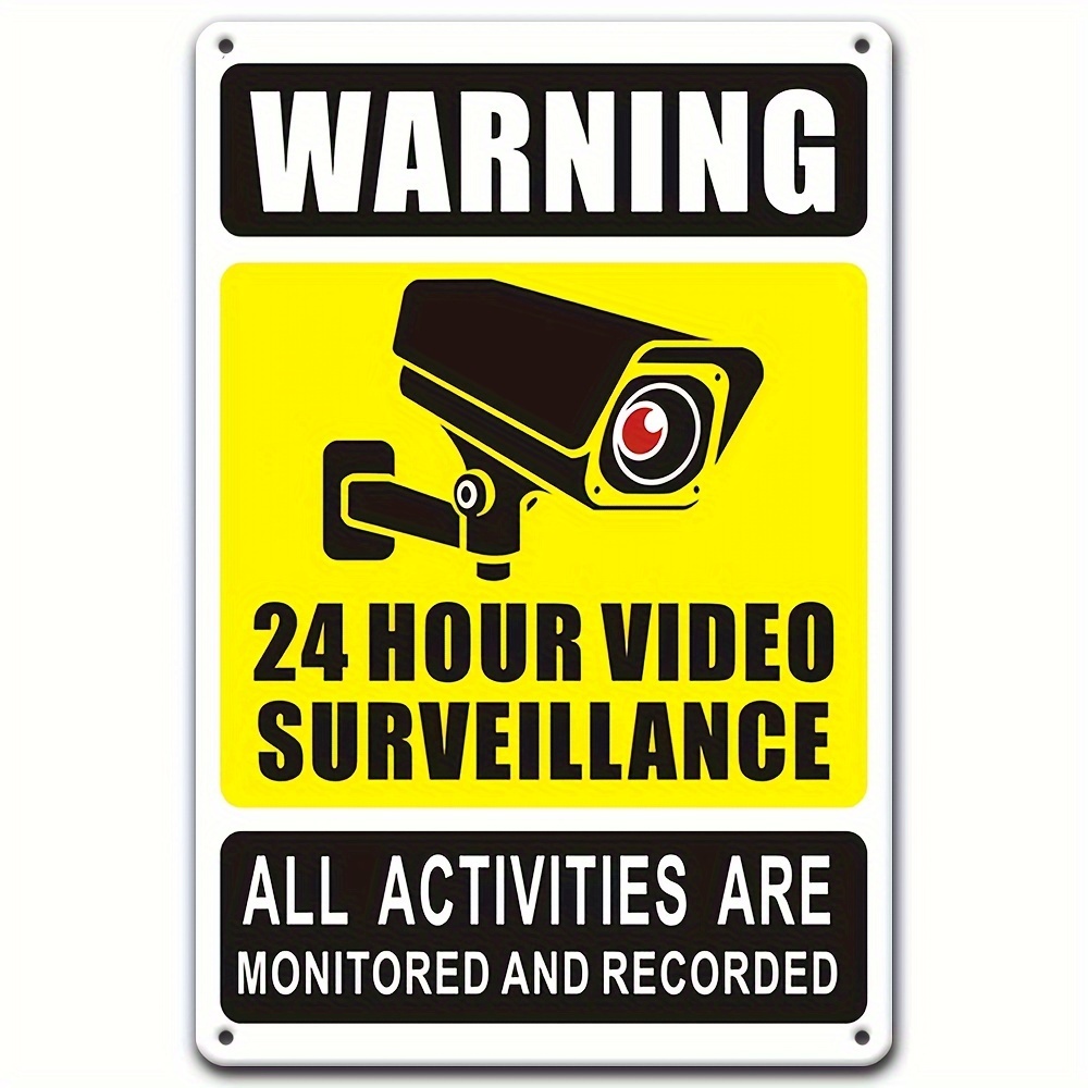 Home Security Camera - Segnale di avvertimento per videosorveglianza 24