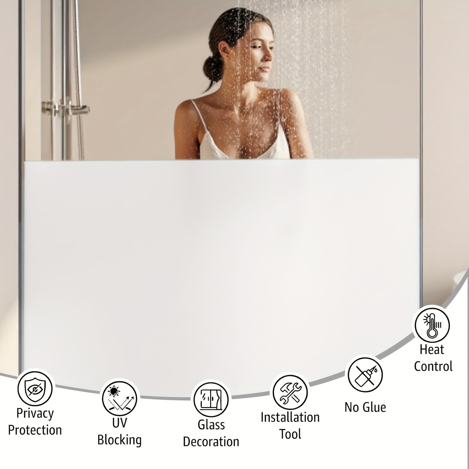 Home Security For Windows - Pellicola per Finestre Bianca Satinata per