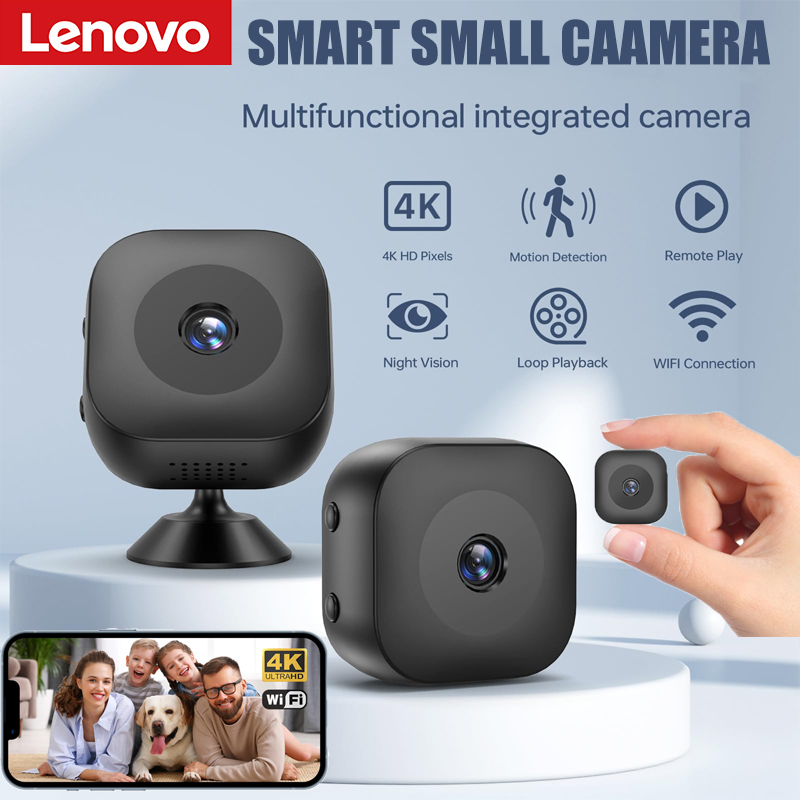 Home Security No Wifi Needed - Telecamera Mini Smart 4K HD Lenovo
