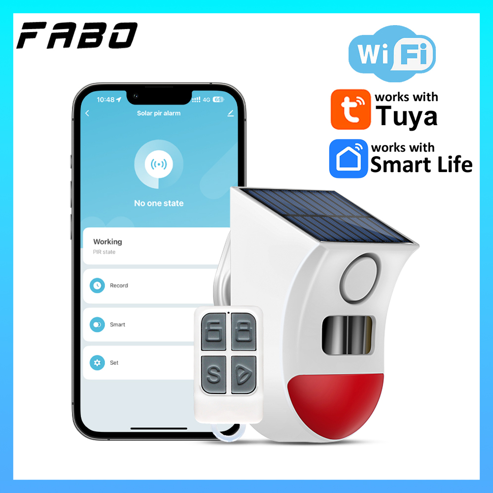 Home Security Yard Sensors - Allarme Solare WiFi Tuya con Sensore