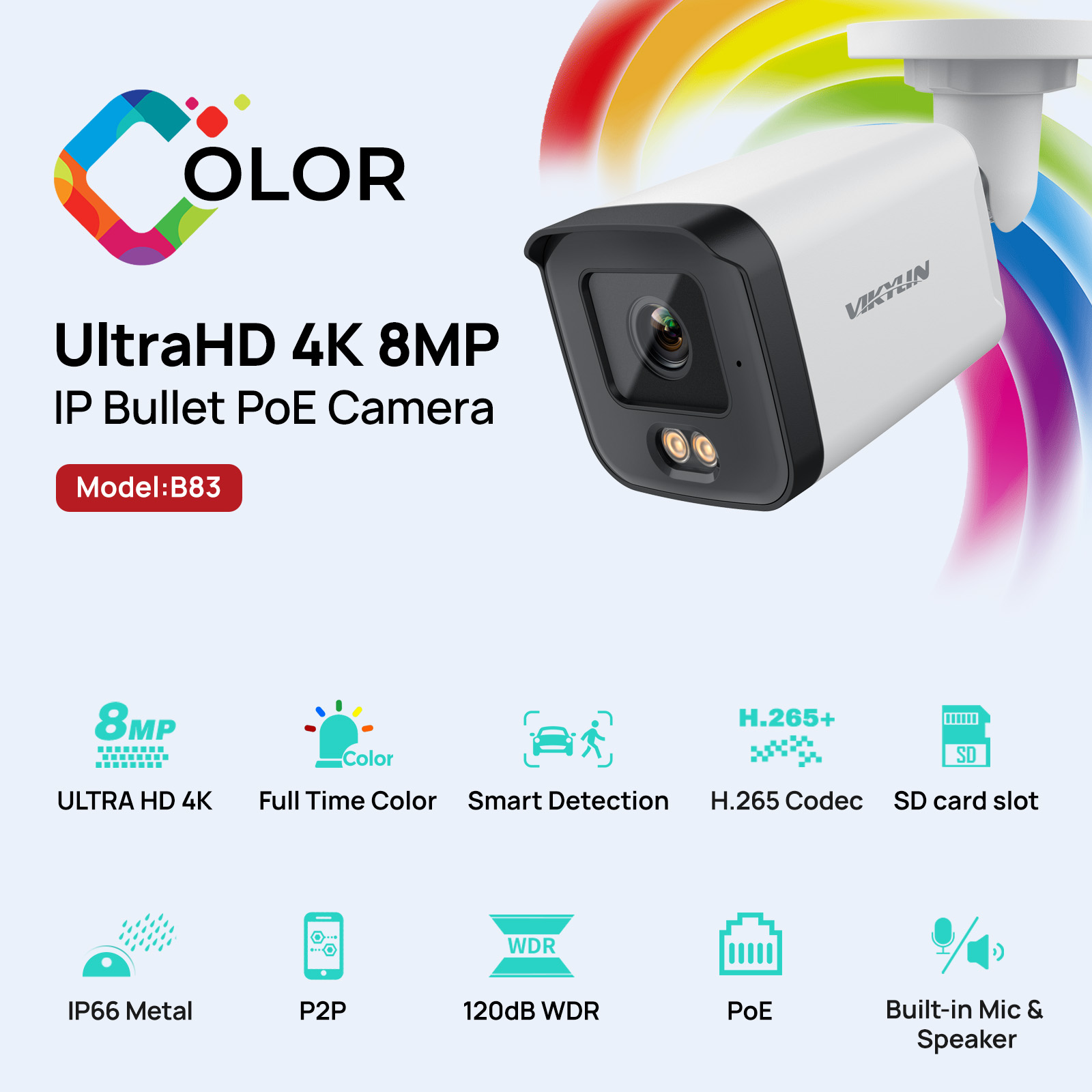 Home Security Service - Telecamera di Sicurezza IP VIKYLIN Full