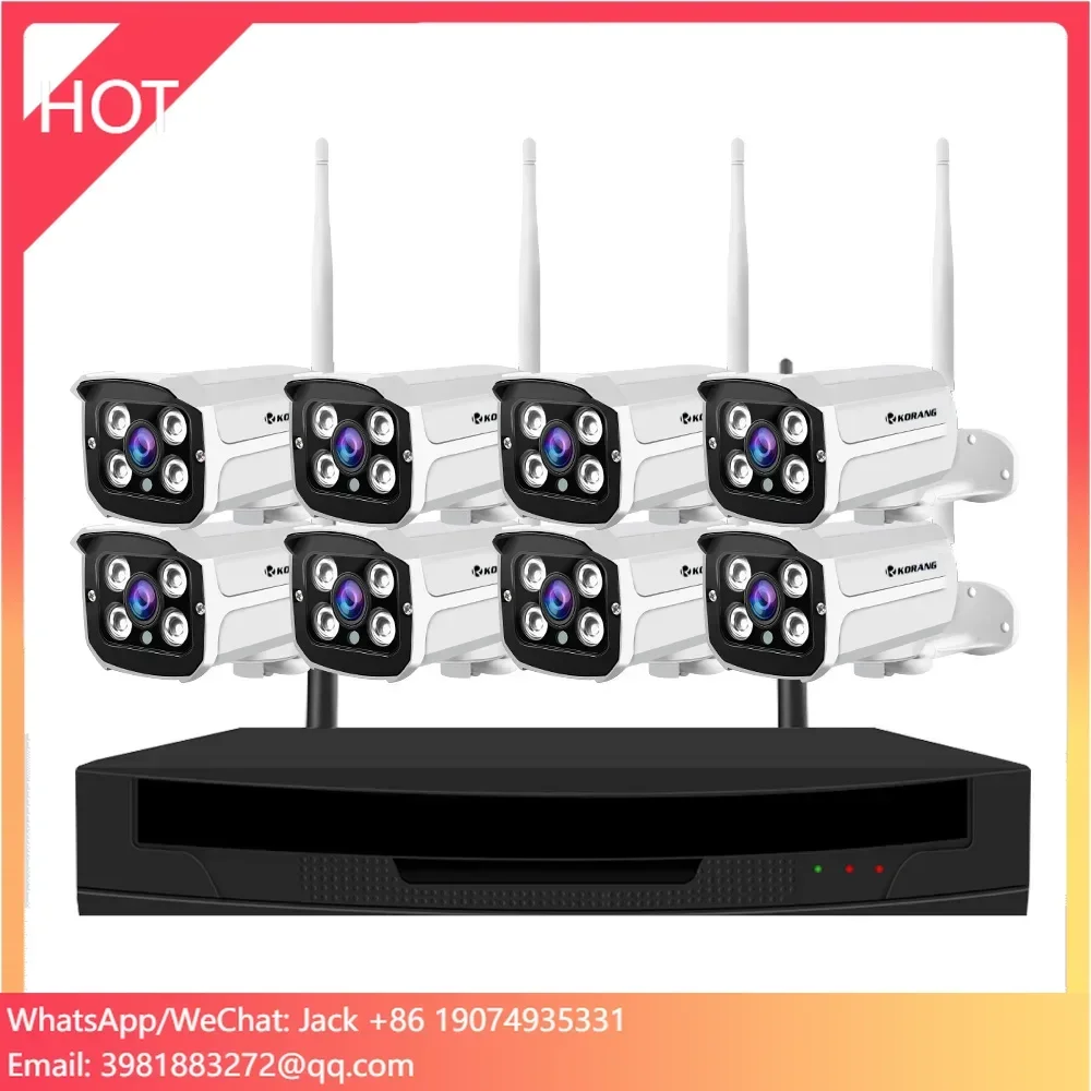 Home Security Service - Kit di Telecamere IP WiFi 1080P