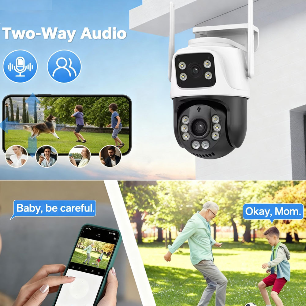 Telecamera di sicurezza PTZ Wi - Home Yard Security Cameras recensione e prezzo