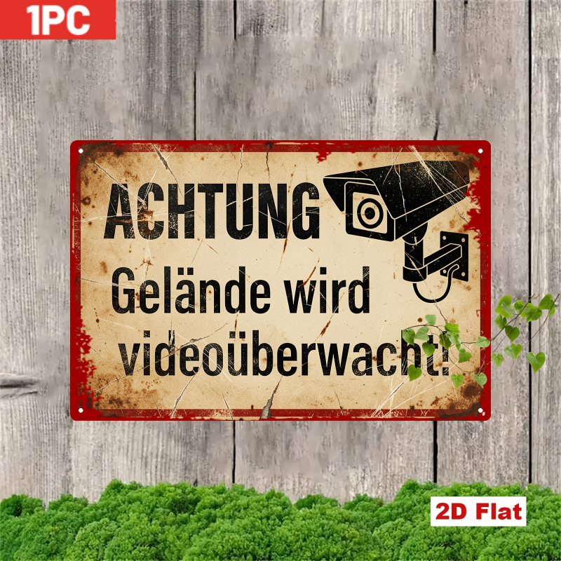 CIFBUY Insegna da Parete in Al - Home Yard Security Cameras recensione e prezzo