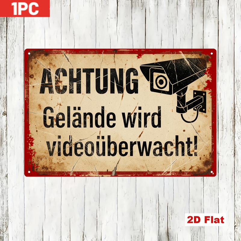 CIFBUY Insegna da Parete in Al - Home Yard Security Cameras recensione e prezzo