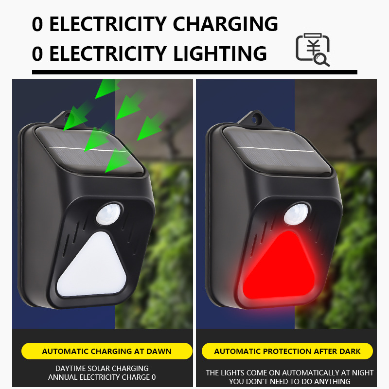 Impermeabile ad energia solare - Home Security Yard Sensors recensione e prezzo