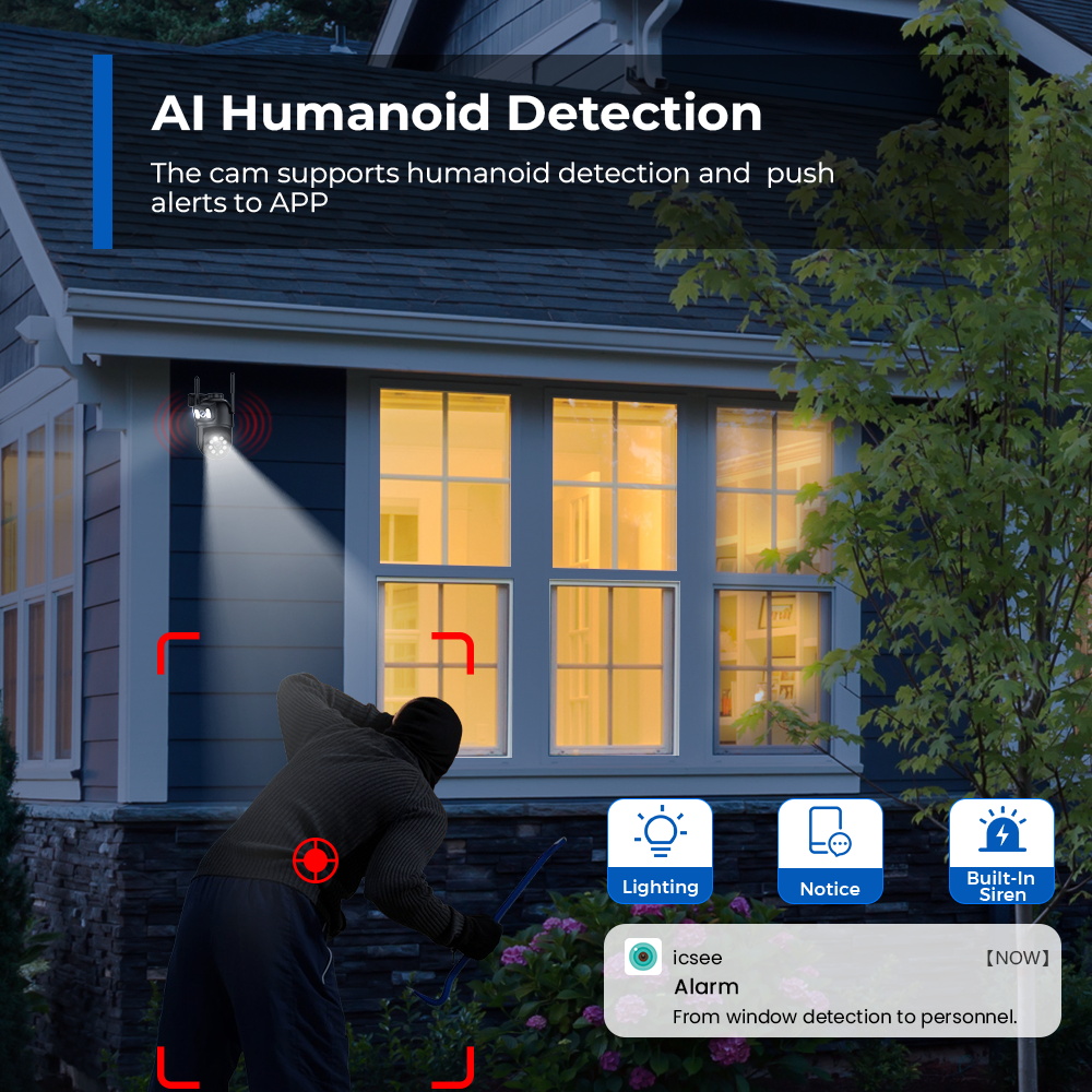 Telecamera di Sicurezza PTZ Wi - Home Yard Security Cameras recensione e prezzo