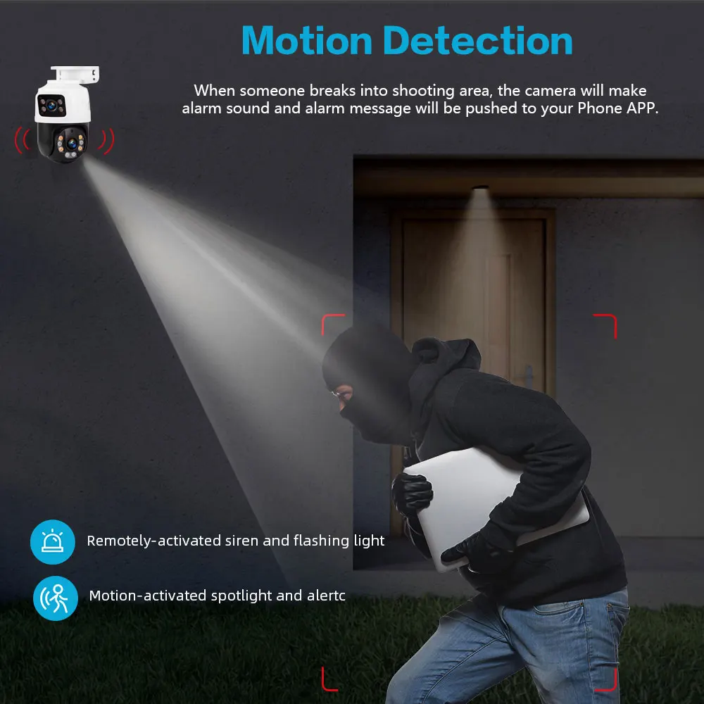 Telecamera di sicurezza PTZ PO - Home Yard Security Cameras recensione e prezzo
