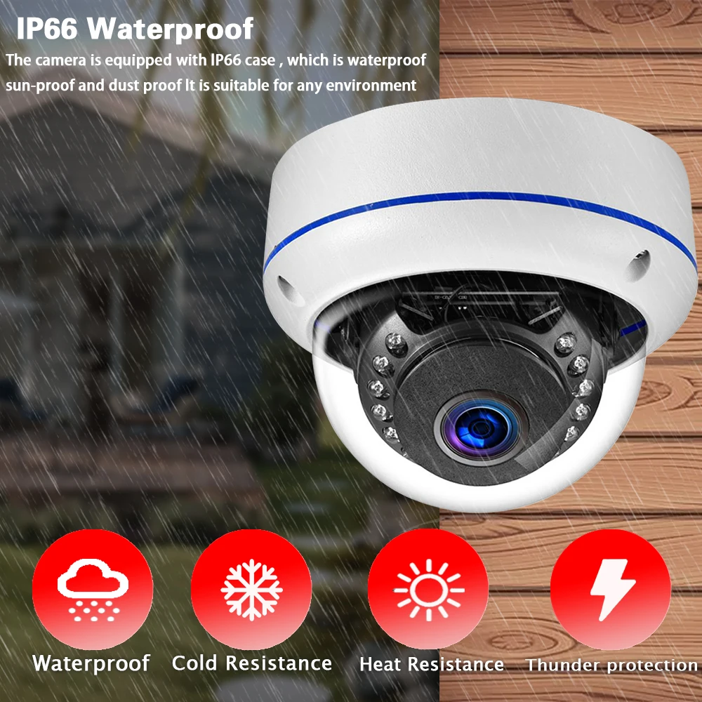 Telecamera IP Dome POE Tuya 5M - Home Yard Security Cameras recensione e prezzo