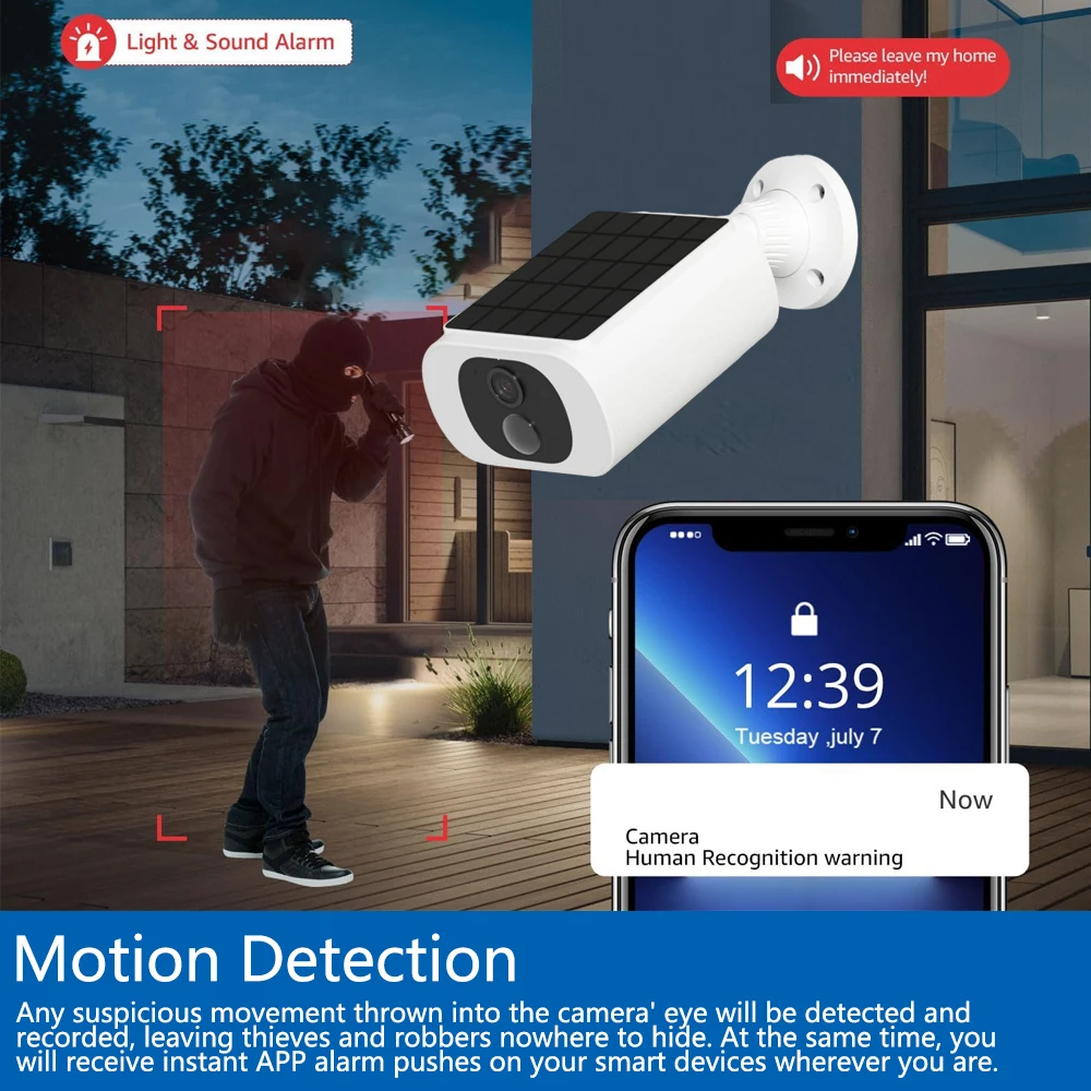 Telecamera di sicurezza solare - Home Security Monitoring System recensione e prezzo