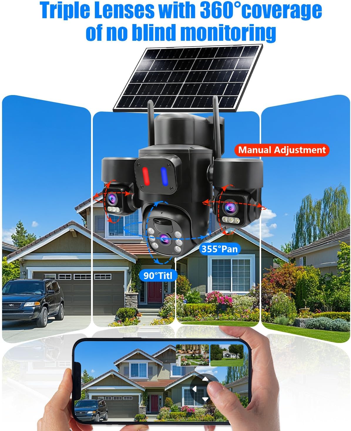 Telecamera di Sicurezza Solare - Home Yard Security Cameras recensione e prezzo